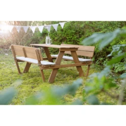 Roba Kinder Picknicktafel For 4 Outdoor Deluxe Teak Met Rugleuning -Kinder Speel Verkoop roba kinder picknicktafel for 4 outdoor deluxe teak met rugleuning a275680 2