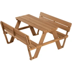 Roba Kinder Picknicktafel For 4 Outdoor Deluxe Teak Met Rugleuning -Kinder Speel Verkoop roba kinder picknicktafel for 4 outdoor deluxe teak met rugleuning a275680 3