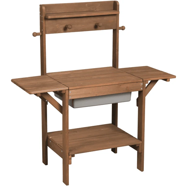 Roba Speelkeuken Outdoor Midi Bruin 1 Roba Speelkeuken Outdoor Midi Bruin