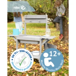 Roba Speelkeuken Outdoor Midi Grijs -Kinder Speel Verkoop roba speelkeuken outdoor midi grijs a284397 4