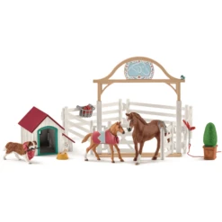 Schleich Horse Club Hannah's Gastpaarden Met Teef Ruby 42458