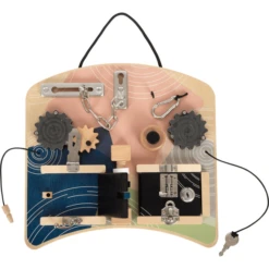 Small Foot ® Motor Activity Board Vergrendeling En Rotatie -Kinder Speel Verkoop small foot motor activity board vergrendeling en rotatie a410017 2