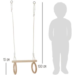 Small Foot ® Trapeze Met Houten Turnringen 8 Small Foot ® Trapeze Met Houten Turnringen -Kinder Speel Verkoop small foot trapeze met houten turnringen a329321 3