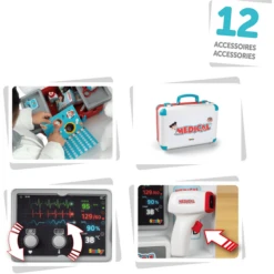 Smoby Grote Spoedgevallen Dokterkoffer -Kinder Speel Verkoop smoby grote spoedgevallen dokterkoffer a356019 2
