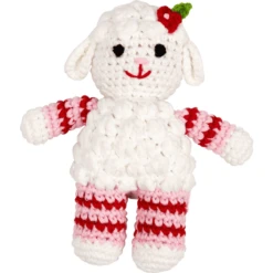 SPIEGELBURG COPPENRATH Gehaakte Rammelaar Lammetje - BabyGlück