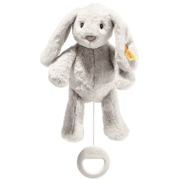 Steiff Muziekdoos Hoppie Bunny My First Lichtgrijs, 26 Cm 5 Steiff Muziekdoos Hoppie Bunny My First Lichtgrijs, 26 Cm - Afbeelding 5