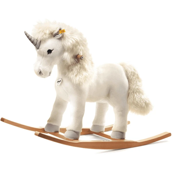 Steiff Schommelpaard Starly Unicorn Wit 1 Steiff Schommelpaard Starly Unicorn Wit