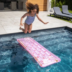 SWIM ESSENTIALS Swim Essential S Luxe Waterbed Roze Met Polka Dots -Kinder Speel Verkoop swim essential s luxe waterbed roze met polka dots a359725 3
