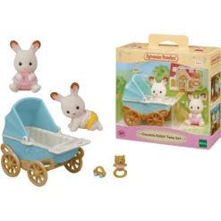 Sylvanian Families ® Chocoladekonijntweeling Aden Met Kinderwagen 9 Sylvanian Families ® Chocoladekonijntweeling Aden Met Kinderwagen -Kinder Speel Verkoop sylvanian families chocoladekonijntweeling aden met kinderwagen a295075 4