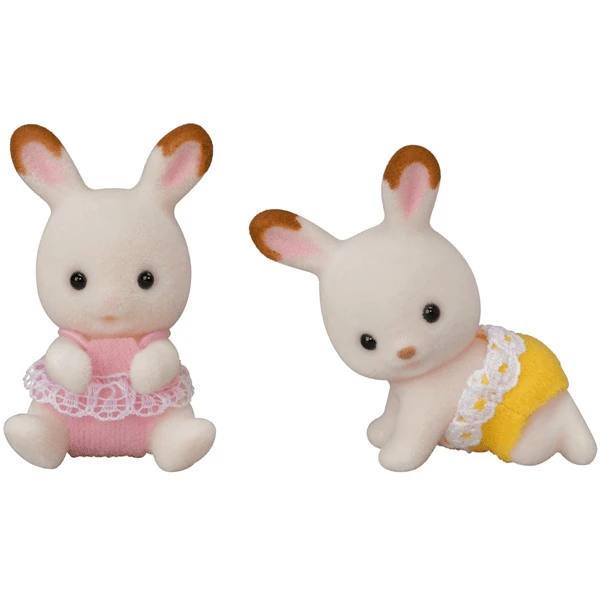 Sylvanian Families ® Chocoladekonijntweeling Aden Met Kinderwagen 1 Sylvanian Families ® Chocoladekonijntweeling Aden Met Kinderwagen