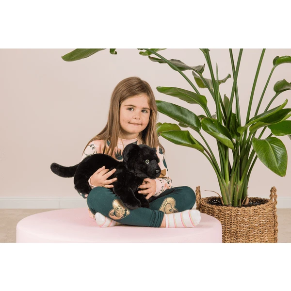 Teddy HERMANN ® Panther Baby Zit 30 Cm 4 Teddy HERMANN ® Panther Baby Zit 30 Cm - Afbeelding 4