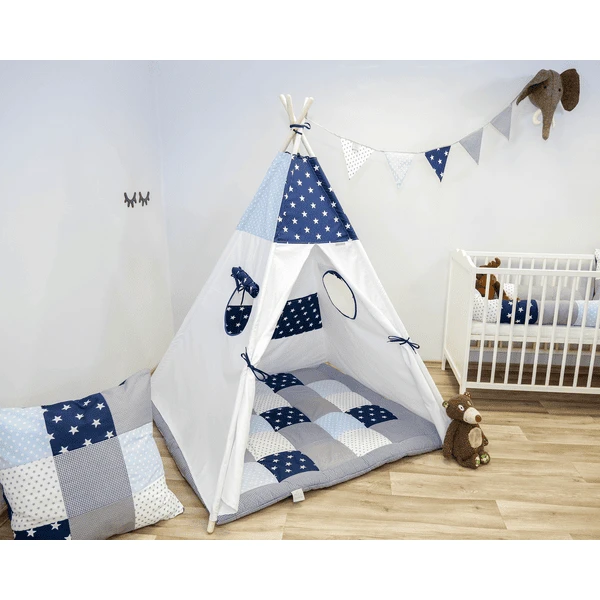 Ullenboom Tipi Blauw Licht Blauw Grijs 2 Ullenboom Tipi Blauw Licht Blauw Grijs - Afbeelding 2