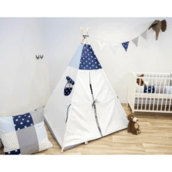 Ullenboom Tipi Blauw Licht Blauw Grijs 7 Ullenboom Tipi Blauw Licht Blauw Grijs -Kinder Speel Verkoop ullenboom tipi blauw licht blauw grijs a363147 2