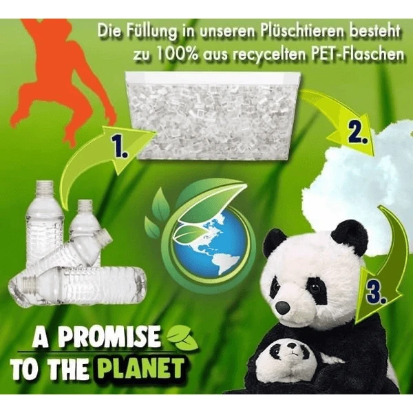 Wild Republic Knuffel Ecokins Jumbo Wolf 4 Wild Republic Knuffel Ecokins Jumbo Wolf - Afbeelding 4